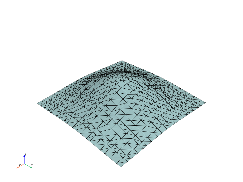 d create tri surface